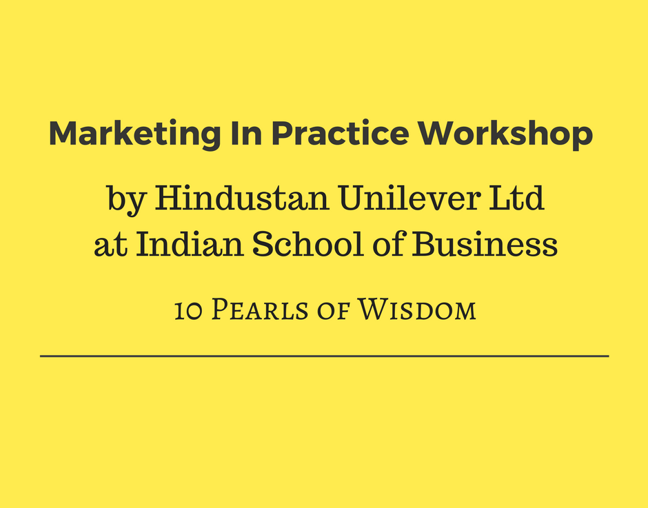 Marketing in Practice- 10 Pearls of Wisdom